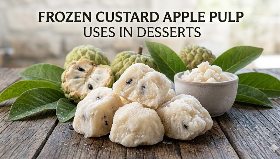 Frozen Custard Apple Pulp