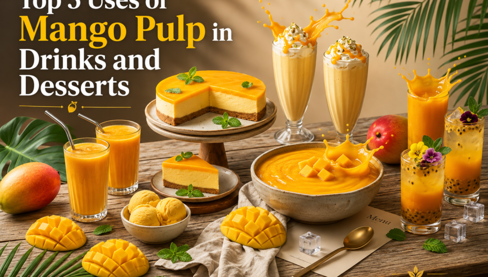Top 5 Uses of Mango Pulp in Drinks and Desserts
