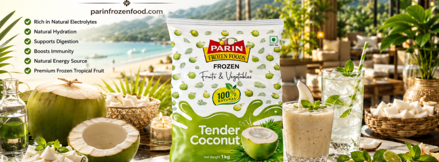 Frozen Tender Coconut Premium Frozen Tender Coconut by Parin Frozen Foods with natural freshness and tropical nutrition.
